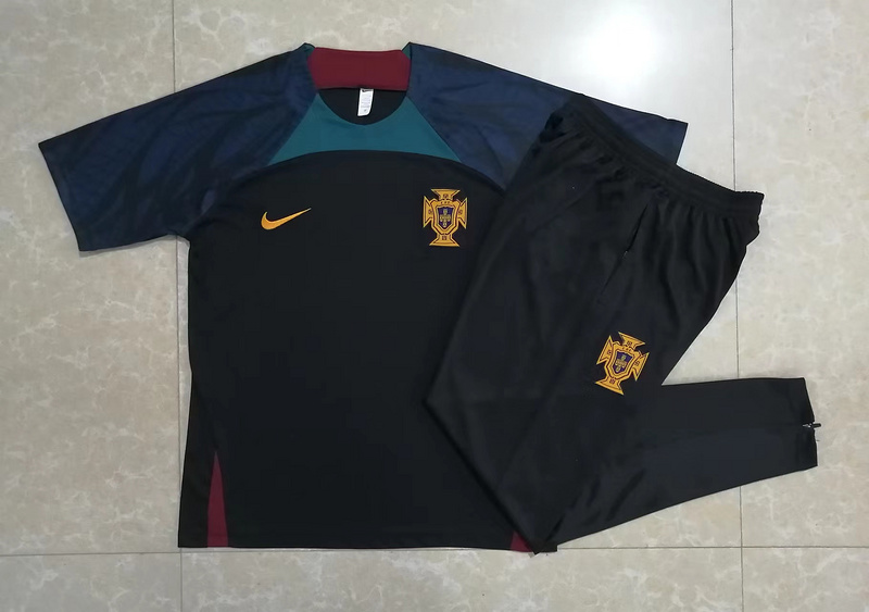 AAA Quality Portugal 22/23 Black Training Kit Jerseys